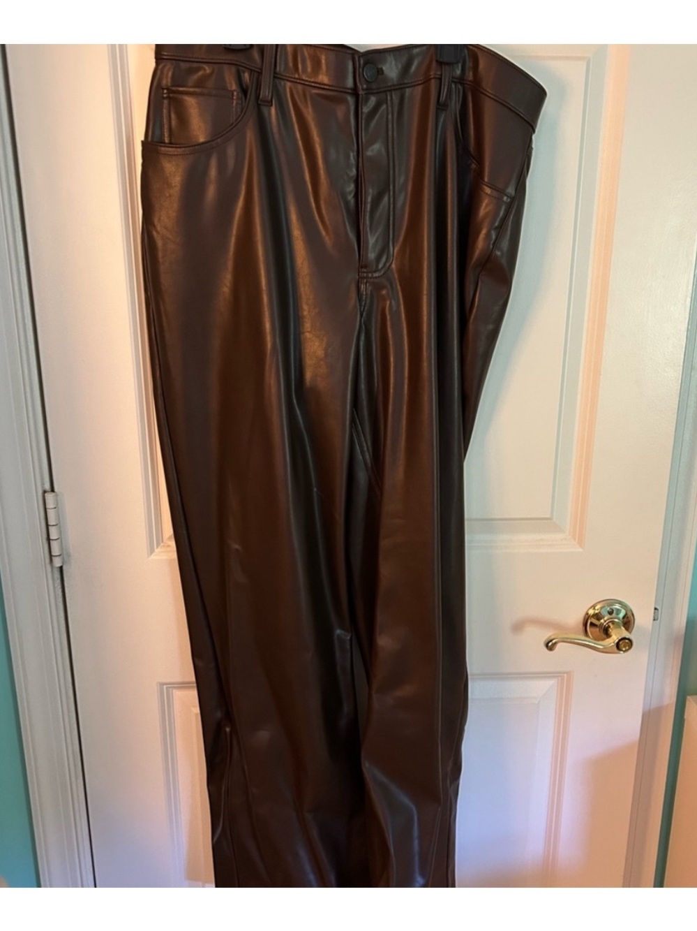 Abercrombie Brown Leather Pants